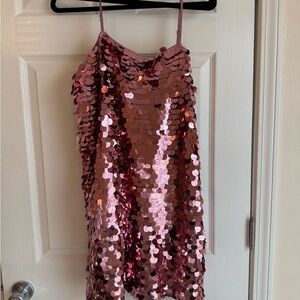 A New Day Blush Sequin Top